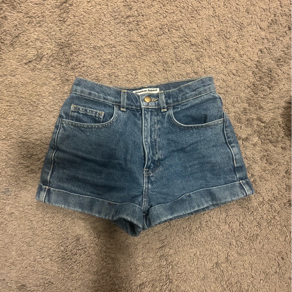 American apparel denim shorts